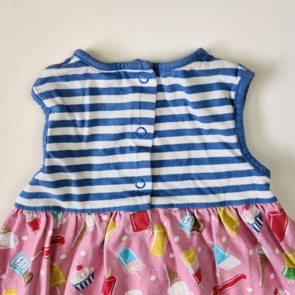 Baby Boden Sleeveless Tank Dress Stripes Popsicles Summer 18-24m Play Condition - Picture 4 of 9